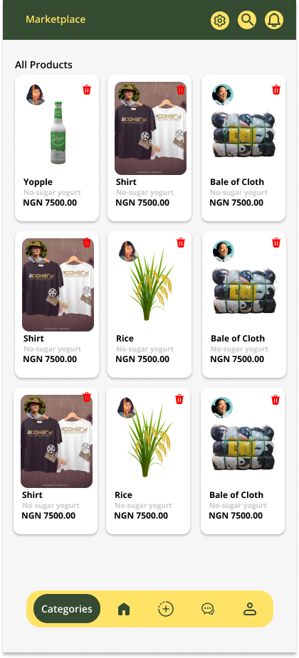 SuqSphere — Marketplace, all products grid